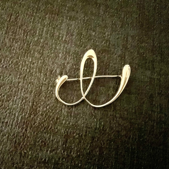 Sterling Silver “B” Pin - Picture 3 of 5